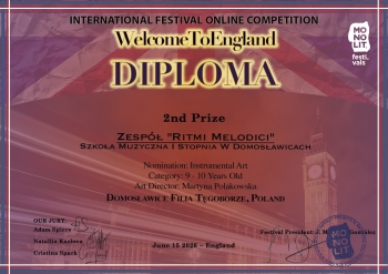 WelcomeToEngland_Diploma-2nd-Zespół-Ritmi-Melodici
