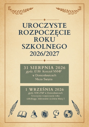 Rozpoczęcie roku szkolnego