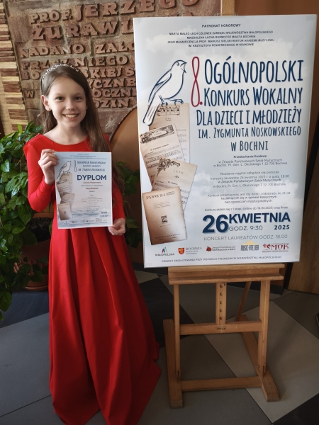 Gratulacje dla Zuzanny Wojtanowskiej
