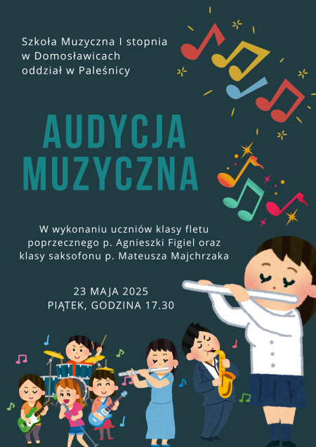 Audycja muzyczna - plakat