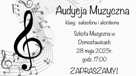Audycja klasy saksofonu i akordeonu