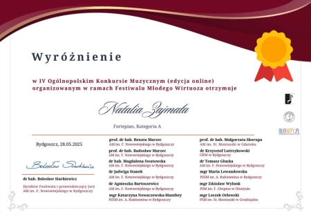 Gratulacje dla Leny Karpiel i Natalii Zajmały