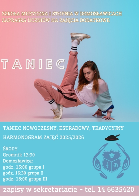 Zapraszamy wszystkich uczniów do zapisów na zajęcia taneczne!