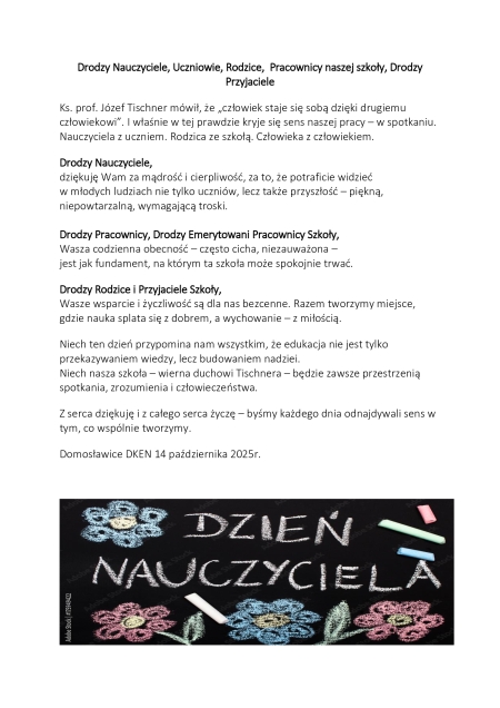 Dzień Nauczyciela 