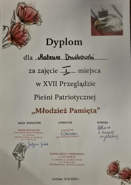 Gratulacje - Mateusz Drużkowski i Anita Mizera