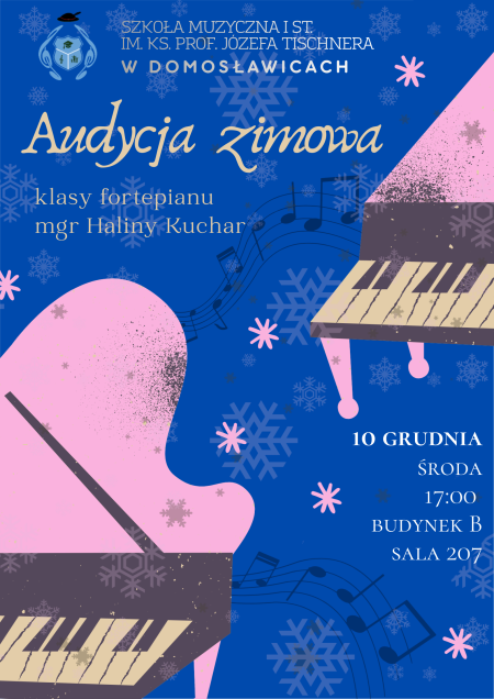 Audycja klasy fortepianu Haliny Kukhar