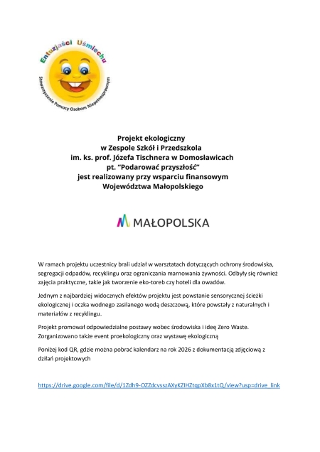 Projekt ekologiczny ''Podarować przyszłość''