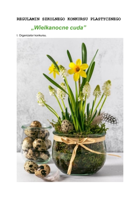 Konkurs wielkanocny
