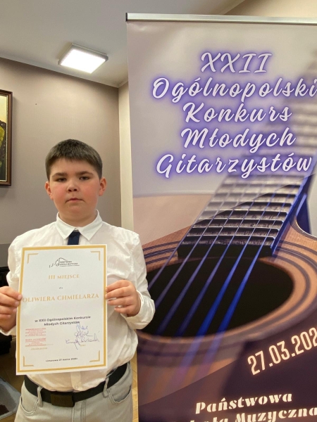 Gratulacje dla Oliwiera Chmielarza