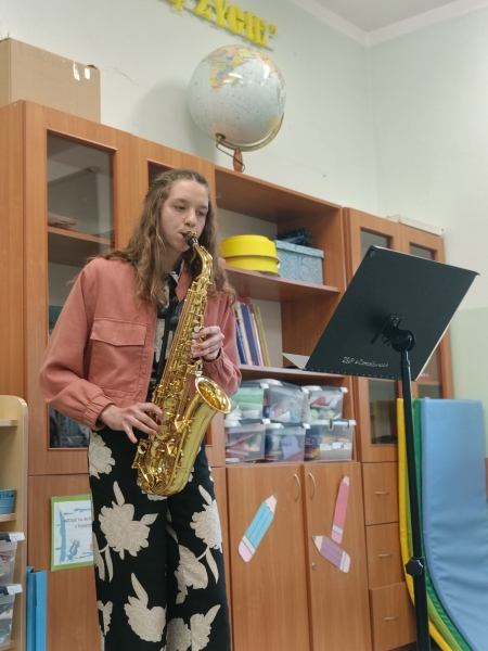 Audycja klas fletu Joanny Kliś-Dąbrowskiej, fortepianu Julian Stannego oraz saksofonu Mate