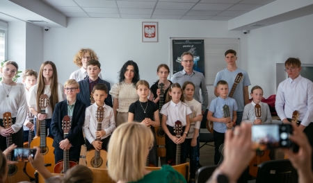 Audycja klasy gitary Pana Karola Wolnika i Pani Oleny Tyszkowskiej-Żurek
