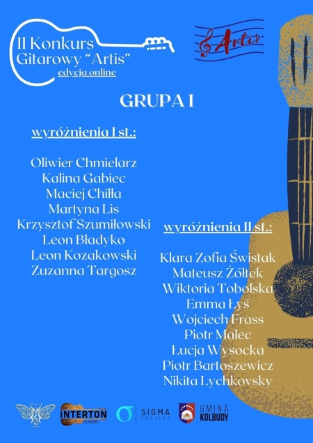 Gratulacje dla Oliwiera Chmielarza i Klary Świstak z klasy pana Adriana Górki