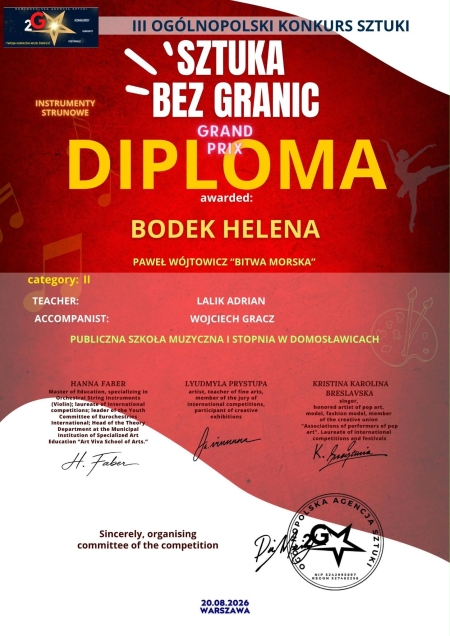 Gratulacje dla Heleny Bodek